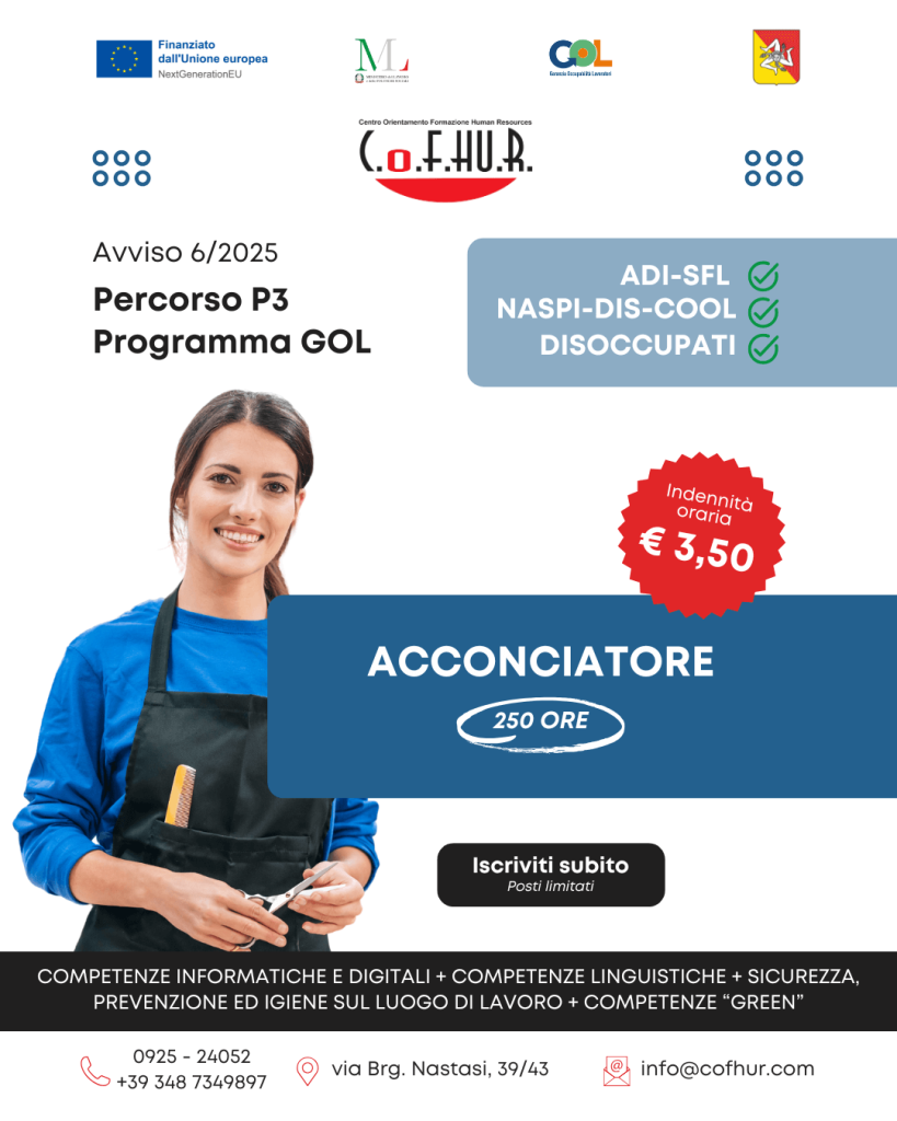 ACCONCIATORE (250 ore)